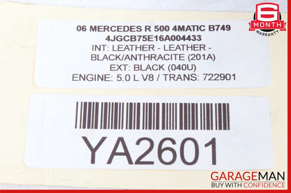 06-13 Mercedes W251 R500 Rear Left & Right Air Shock Absorber Strut Set of 2 Pc