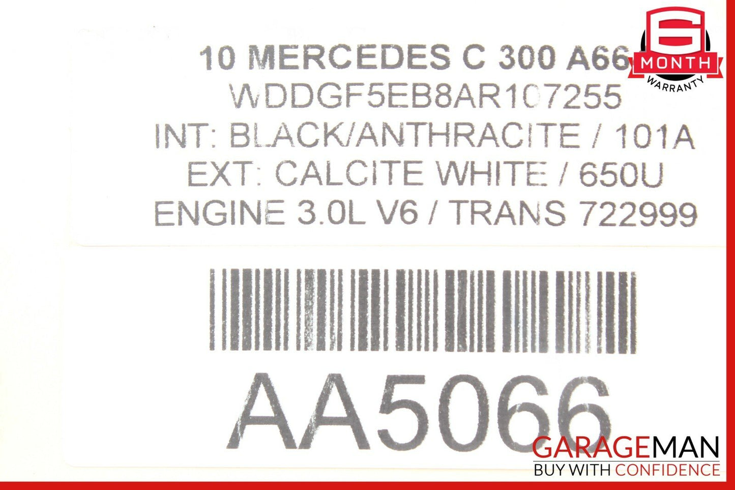 10-11 Mercedes W204 C300 3.0L Main Engine Motor Harness Wire Wiring Assembly OEM