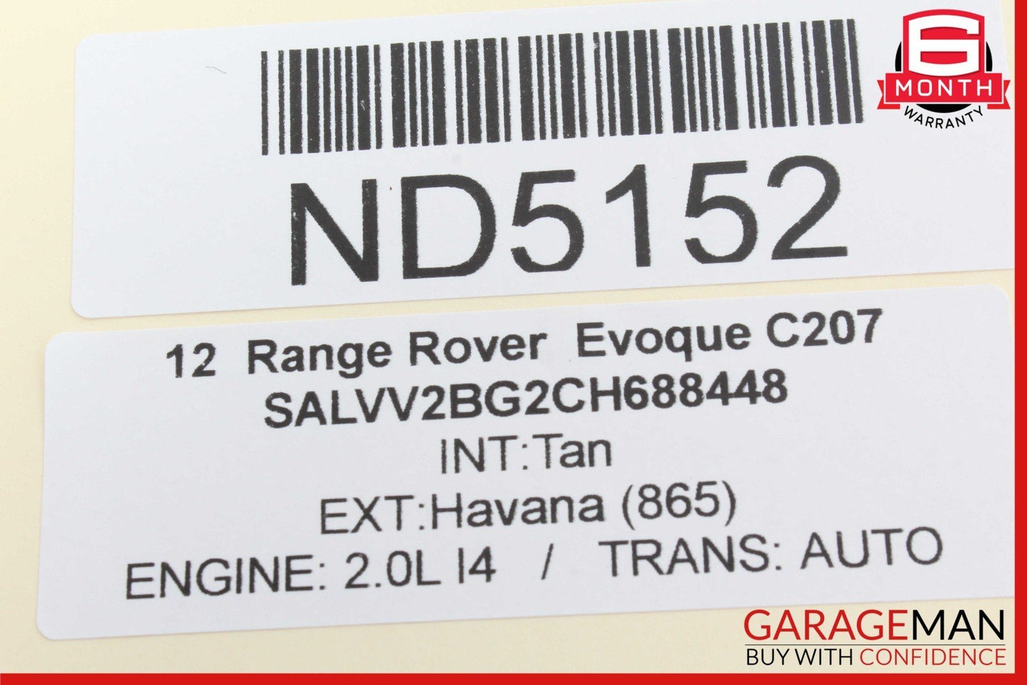 12-13 Range Rover Evoque Sirius Satellite Radio Receiver Module CH2218C963BC OEM