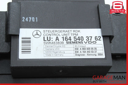 06-12 Mercedes X164 GL550 Fuse Junction Box Relay TPMS Tire Pressure Control OEM