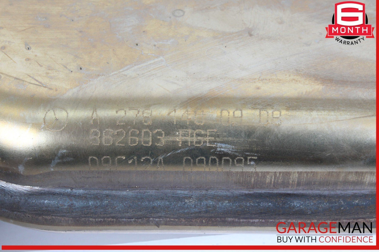 12-18 Mercedes W218 CLS550 4.6L Left Exhaust Pipe Adapter 2781400908 OEM