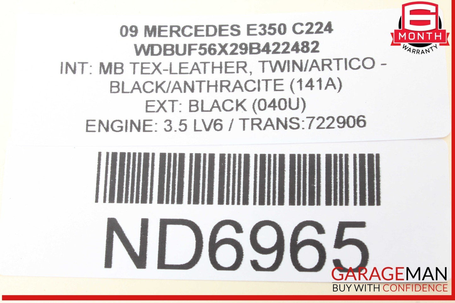06-13 Mercedes W211 E350 ML350 R350 TPMS Tire Pressure Control 1645403762 OEM