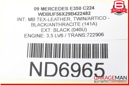06-13 Mercedes W211 E350 ML350 R350 TPMS Tire Pressure Control 1645403762 OEM
