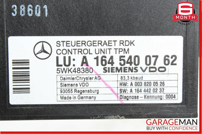 06-11 Mercedes GL450 E550 TPMS Tire Pressure Monitor Sensor Control Module OEM