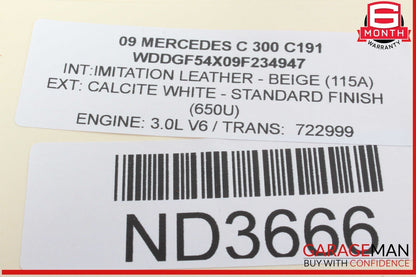 08-11 Mercedes W204 C300 C350 Front Left Driver Side Bumper Turn Signal Light