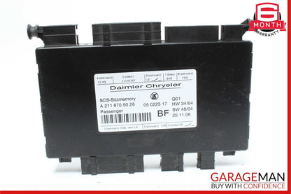 03-12 Mercedes W211 E350 E550 ML350 Front Right Seat Control Module OEM