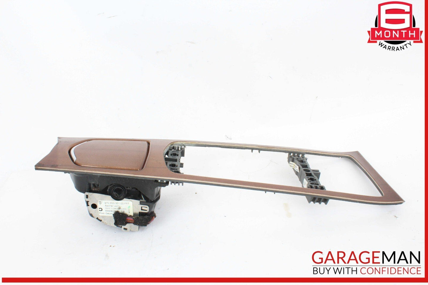 10-16 Porsche Panamera 970 Center Console Wood Trim Ash Tray 97055315702 OEM