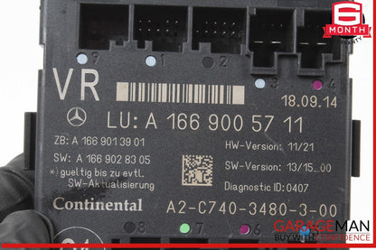 12-20 Mercedes W166 ML350 4MATIC CLA45 AMG Front Right Side Door Control Module