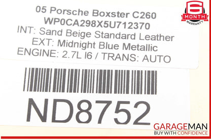 05-12 Porsche Boxster 987 Rear Right / Left Lower Suspension Control Arm OEM