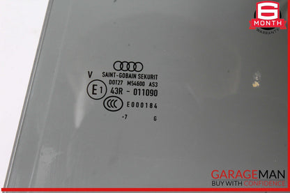 17-24 Audi A4 Allroad Rear Left Driver Side Door Window Glass 8W9845205B OEM