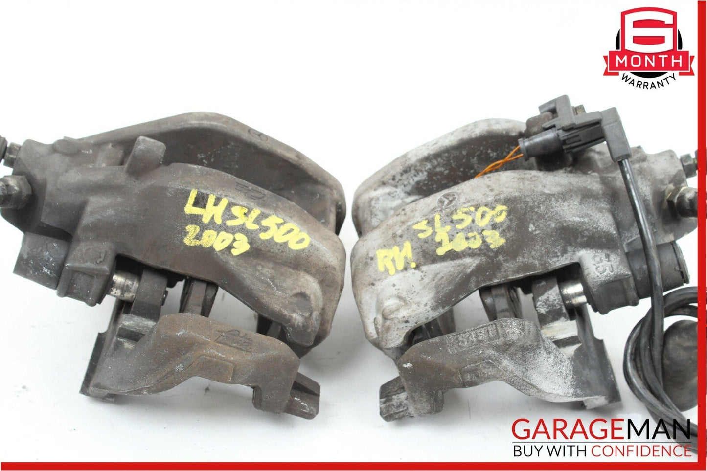 03-06 Mercedes R230 SL500 Rear Left & Right Side Brembo Brake Calipers Set OEM