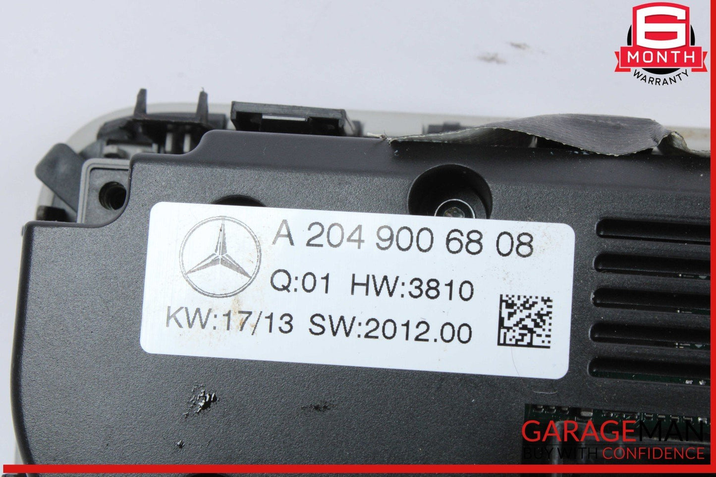 12-14 Mercedes X204 GLK250 C300 AC A/C Heater Climate Control w/ Trim OEM