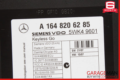 06-12 Mercedes X164 GL550 ML350 ML550 Keyless Go Controller Module Unit OEM