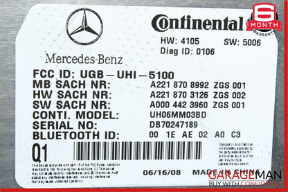 07-09 Mercedes S550 CL550 Bluetooth Cell Phone Communication Control Module Q1