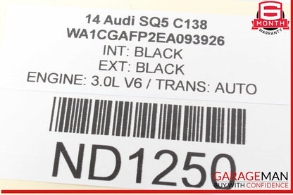 14-17 Audi SQ5 Rear Left or Rear Right Side CV Axle Shaft 8R0501203C OEM