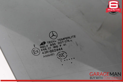 07-12 Mercedes X164 GL450 GL550 Rear Right Side Window Glass 43R002444 OEM