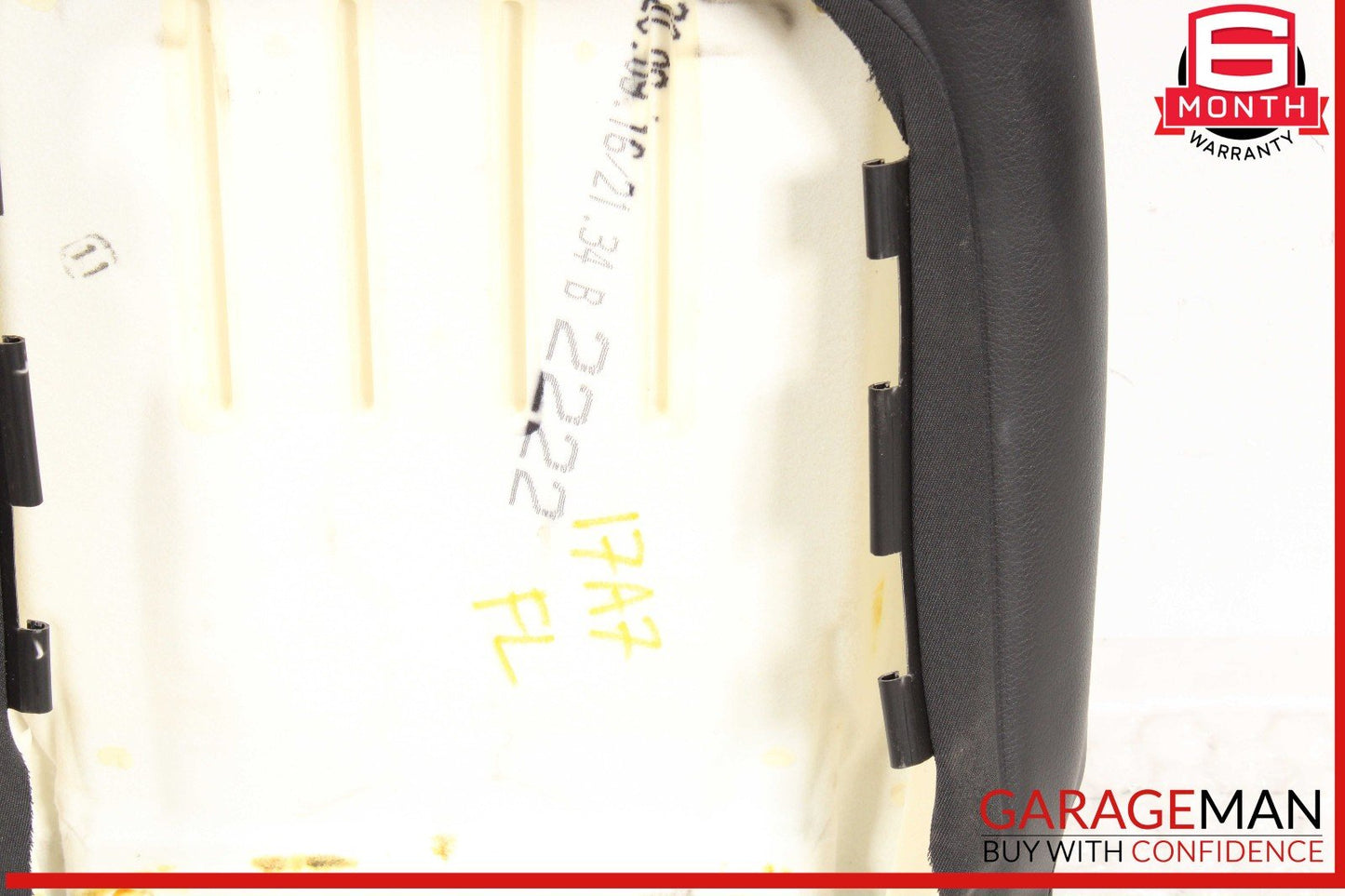 12-18 Audi A7 Front Left Driver Side Top Upper Seat Cushion Cover Black OEM