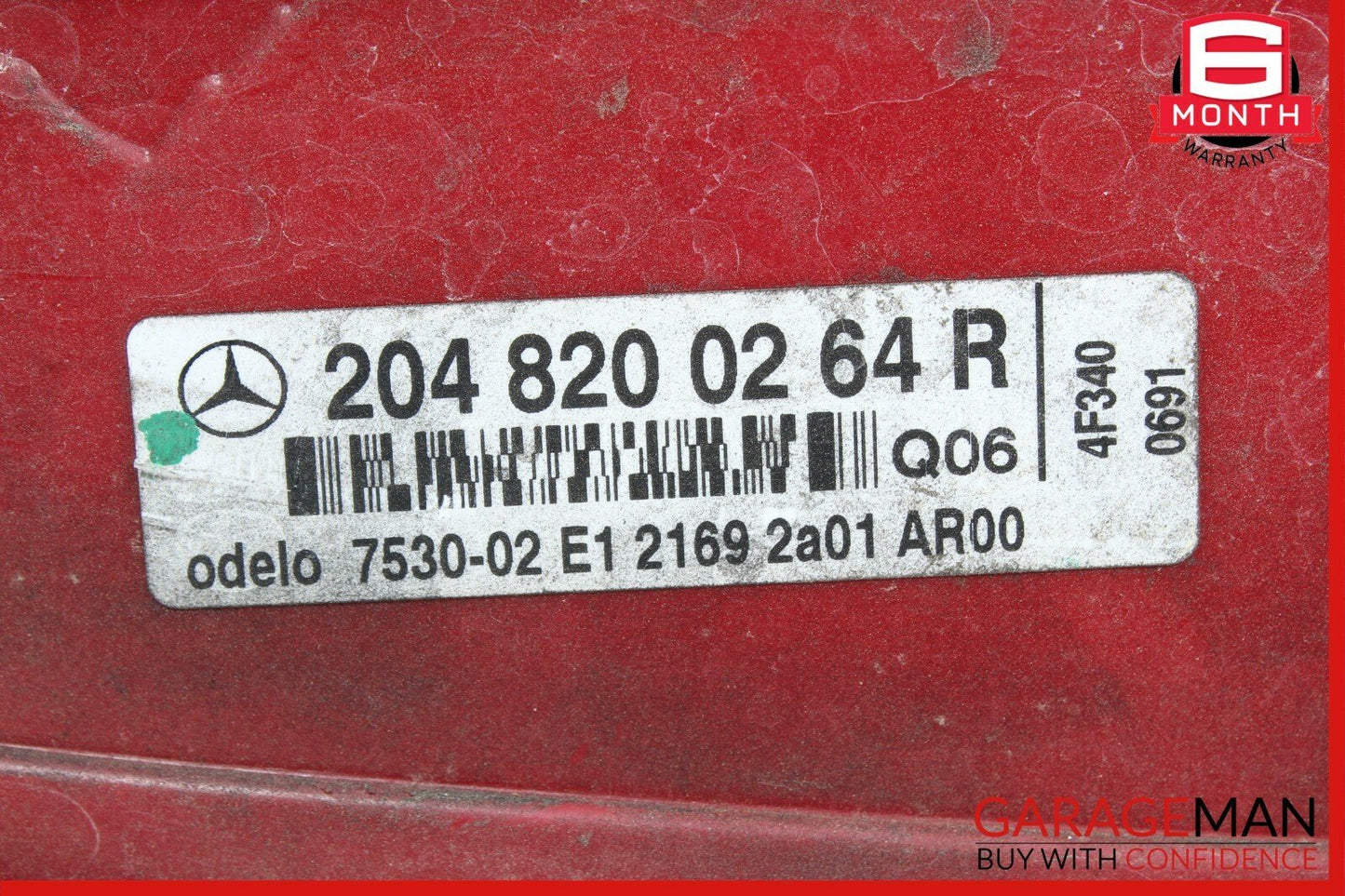 08-11 Mercedes W204 C300 Sedan Rear Right Passenger Side Taillight Tail Light