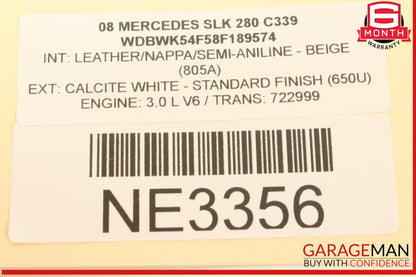 00-12 Mercedes R171 SLK280 C230 S430 E320 Anti Theft Alarm Module 2118209126 OEM