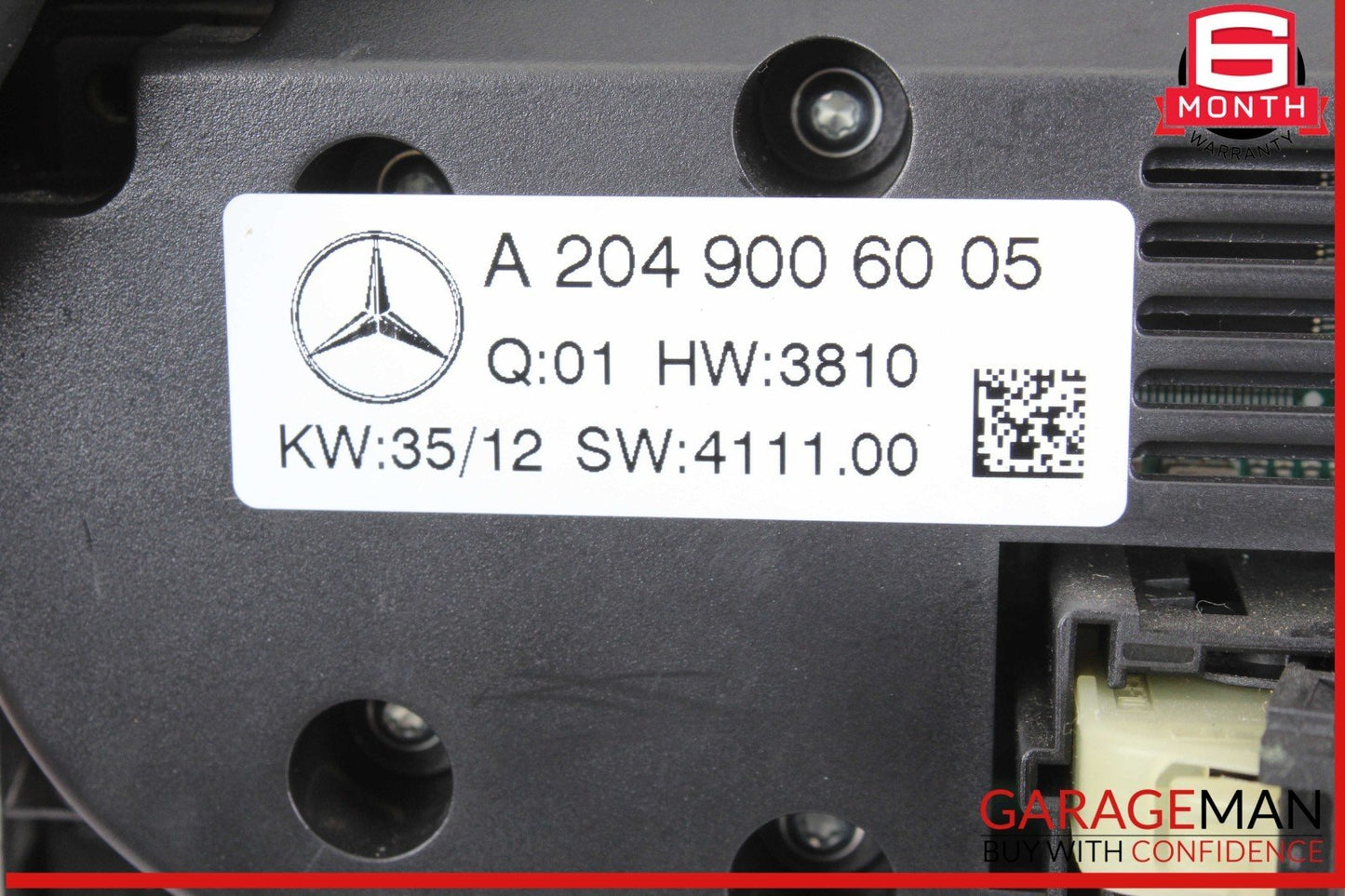 12-14 Mercedes W204 C250 C63 AMG C300 AC A/C Heater Climate Control w/ Trim OEM