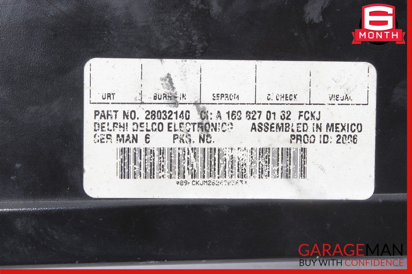 03-09 Mercedes GL450 E550 CLS500 Sirius Satellite Radio Receiver Module Unit