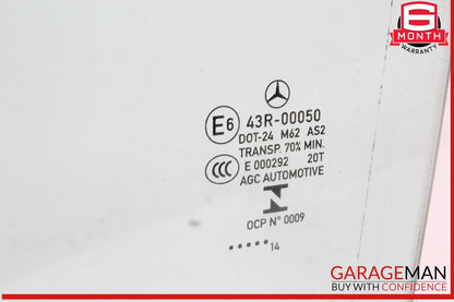 14-18 Mercedes W117 CLA45 AMG Rear Left Driver Side Door Window Glass OEM
