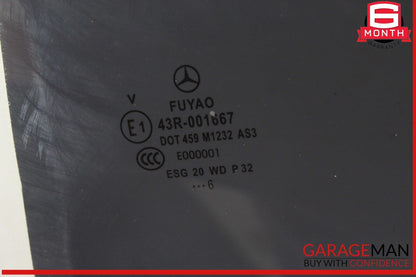 15-20 Mercedes X156 GLA250 GLA45 AMG Rear Left Side Door Window Glass OEM