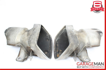 10-18 Mercedes W212 E350 CLS550 Sport Rear Left & Right Exhaust Muffler Tip Set