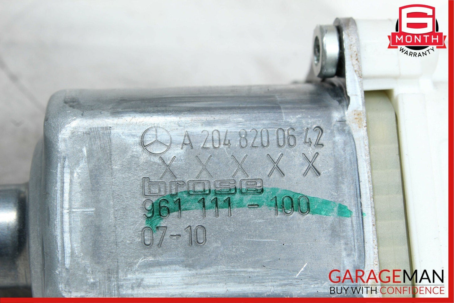 08-14 Mercedes W204 C300 C350 Sedan Rear Right Side Door Window Regulator Motor