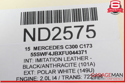 15-20 Mercedes-Benz C300 W205 Air Intake Cleaner Filter Housing Box 2740940104