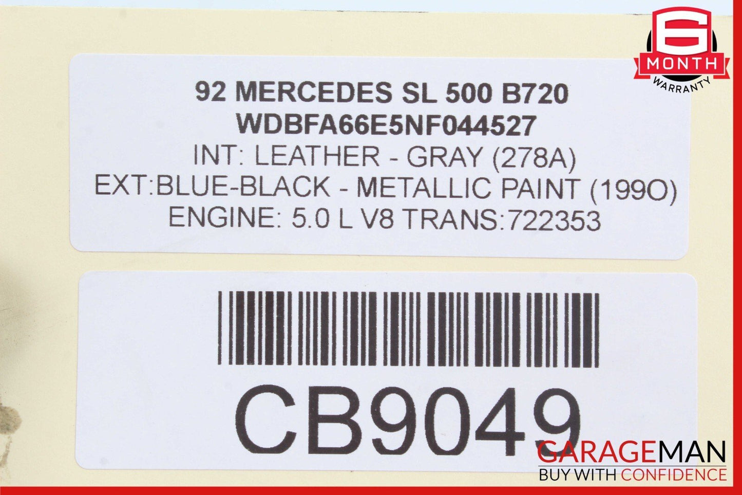 90-02 Mercedes R129 500SL SL500 Left Side Top Hydraulic Valve Block Solenoid OEM