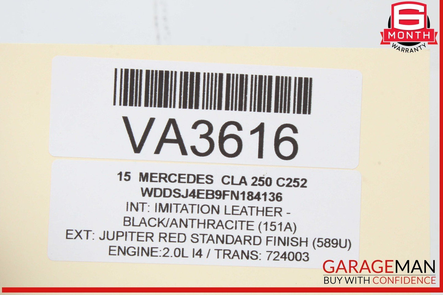 12-20 Mercedes W117 CLA250 CLA45 AMG ML350 Front Right Side Door Control Module