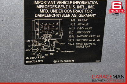 06-11 Mercedes W164 ML350 ML500 Front Hood Bonnet Cover Lid Panel Assy Blue