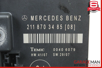 07-09 Mercedes W211 E350 E550 Rear Right Passenger Side Door Control Module OEM