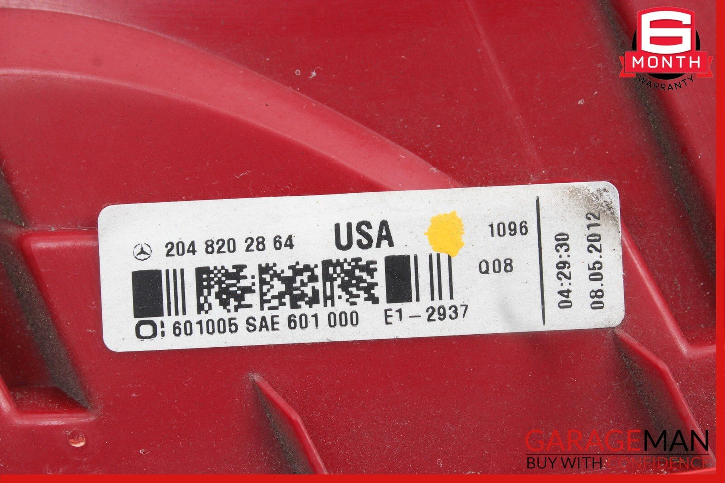 12-14 Mercedes W204 C300 C250 Rear Left Driver Side Taillight Tail Light Lamp
