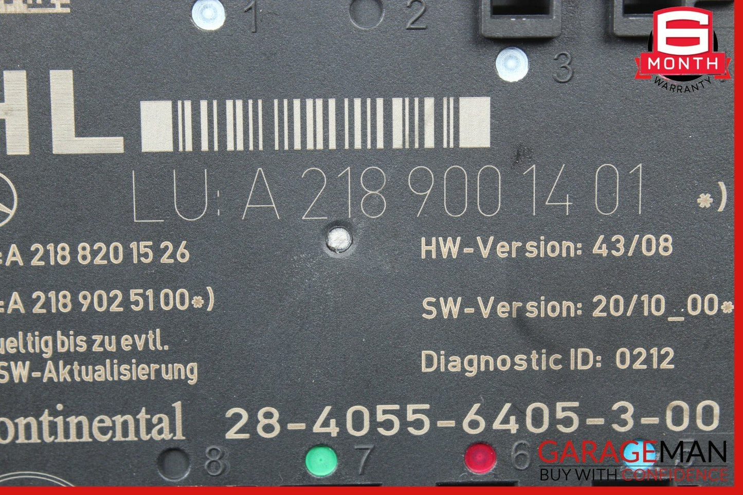 08-15 Mercedes W204 C250 Rear Left Driver Side Door Control Module Q1 OEM
