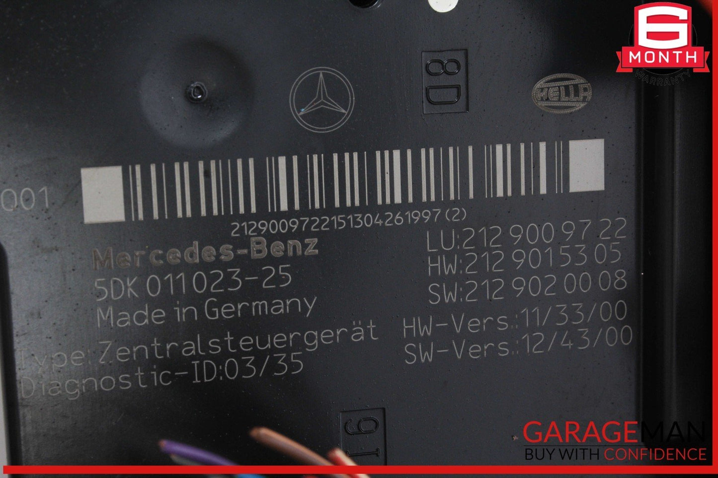 10-18 Mercedes W212 E350 E400 Rear SAM Fuse Box Relay Control 2129009722 OEM