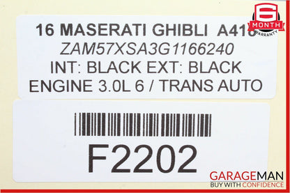 14-17 Maserati Ghibli Front Right Side Door Lock Latch Actuator Mechanism OEM