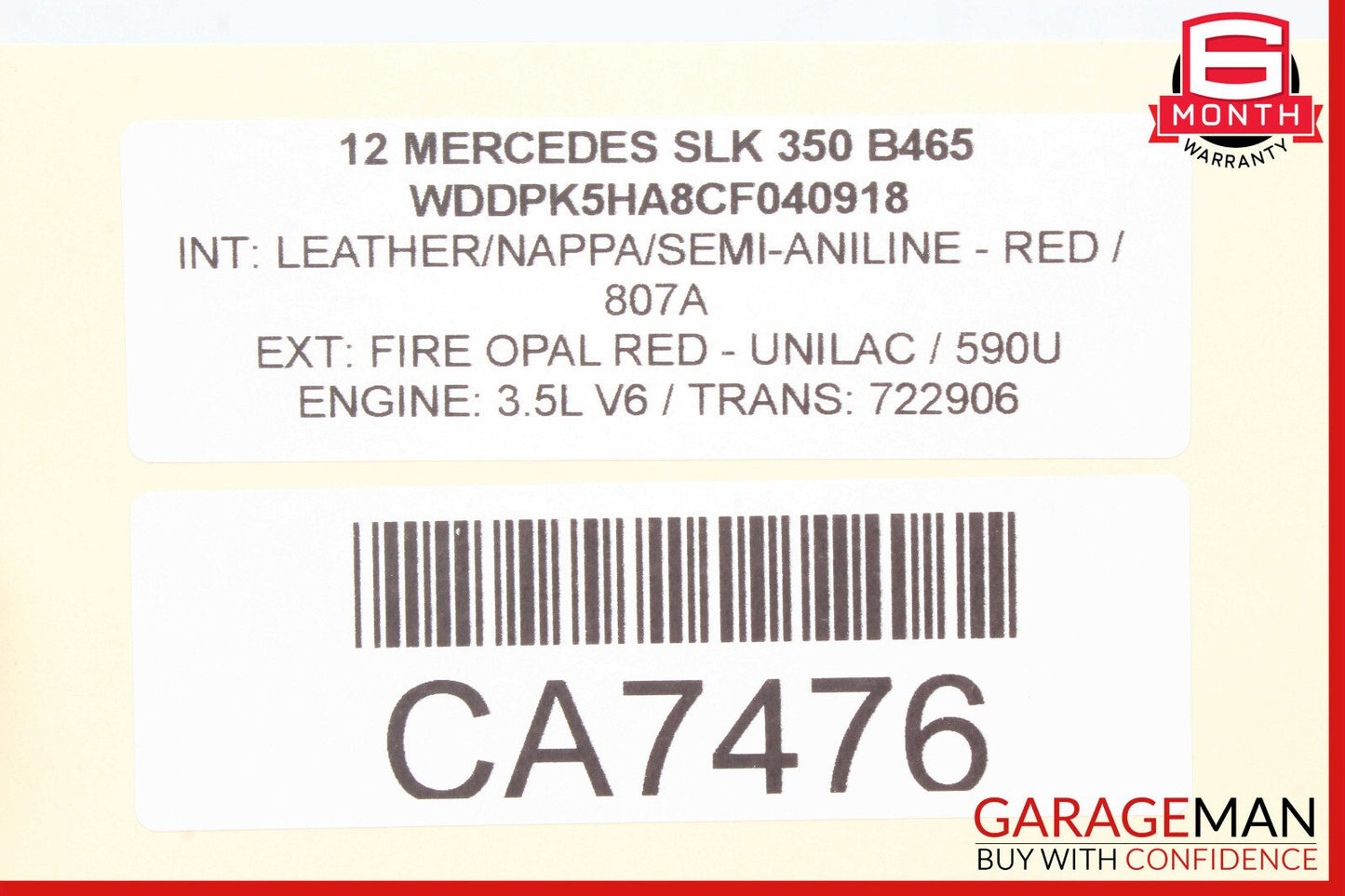 12-20 Mercedes R172 SLK350 Rear Left or Right Upper Control Arm OEM
