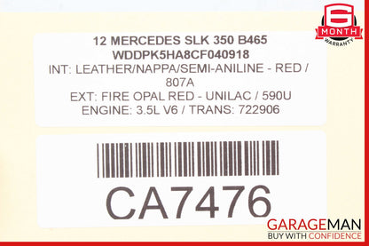 12-20 Mercedes R172 SLK350 Rear Left or Right Upper Control Arm OEM