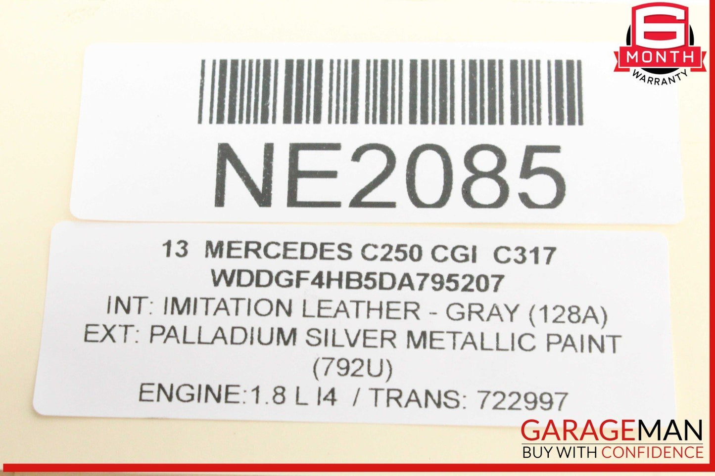 12-14 Mercedes W204 C250 CGI Front Left Side Headlight Support Bracket OEM