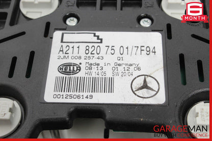 03-11 Mercedes W211 E320 E350 CLS550 Rear Overhead Dome Light Reading Map Gray