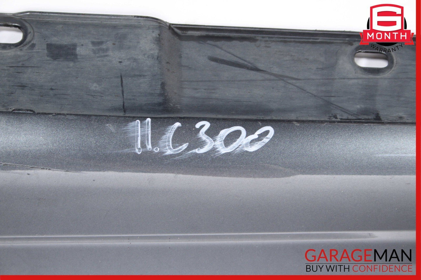 08-14 Mercedes W204 C300 AMG Sport Sedan Left Side Skirt Rocker Moulding Gray