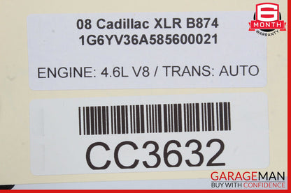 07-09 Cadillac XLR Front Right Passenger Side Top Upper Seat Center Lining OEM