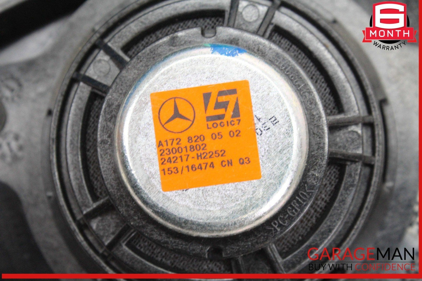 12-20 Mercedes R172 SLC300 SLK350 Rear Left B-Pillar Speaker Cover Black OEM