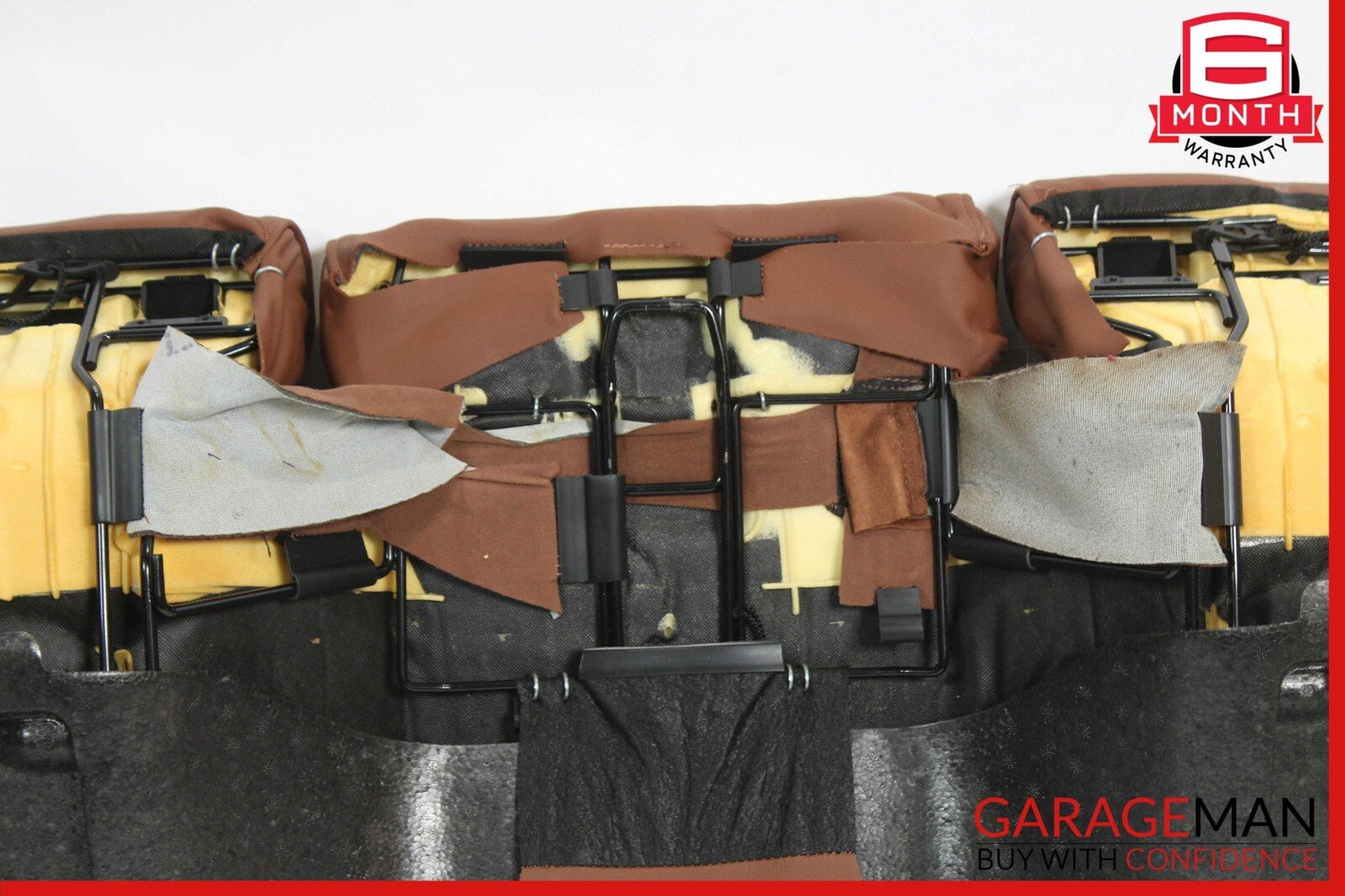 14-17 Maserati Ghibli M157 Rear Bench Lower Bottom Seat Cushion Cover Brown OEM