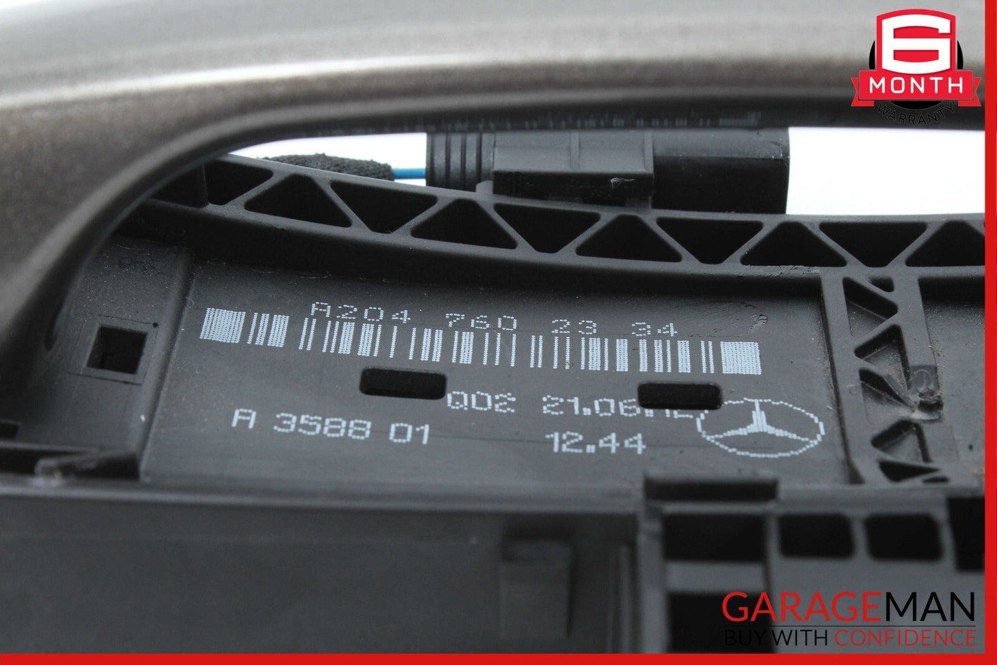 10-13 Mercedes W212 E350 Front Left Side Exterior Door Handle Keyless Go Gray