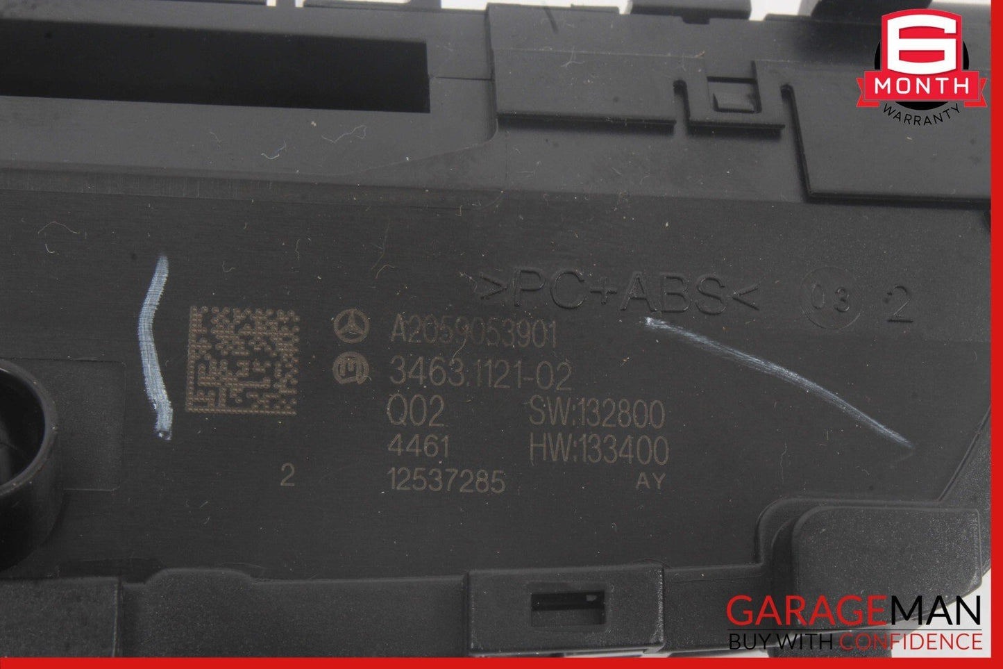 15-18 Mercedes W205 C300 C400 Center Dashboard Hazard Control Switch w/ Clock
