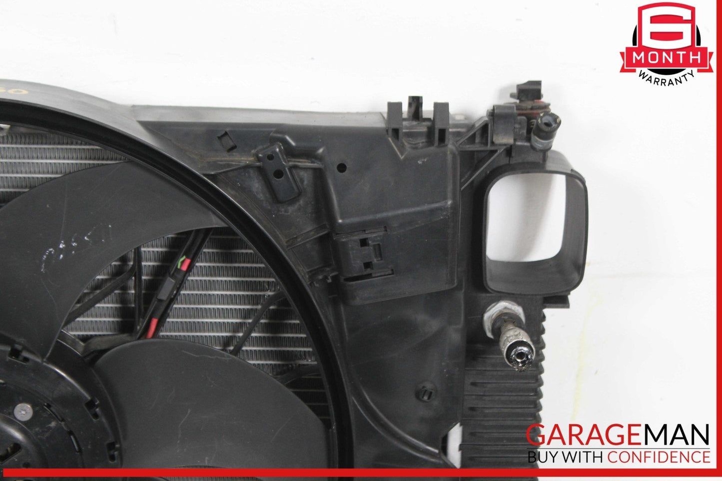 07-14 Mercedes W221 S550 Engine Radiator Cooling Fan Shroud Motor Assembly OEM