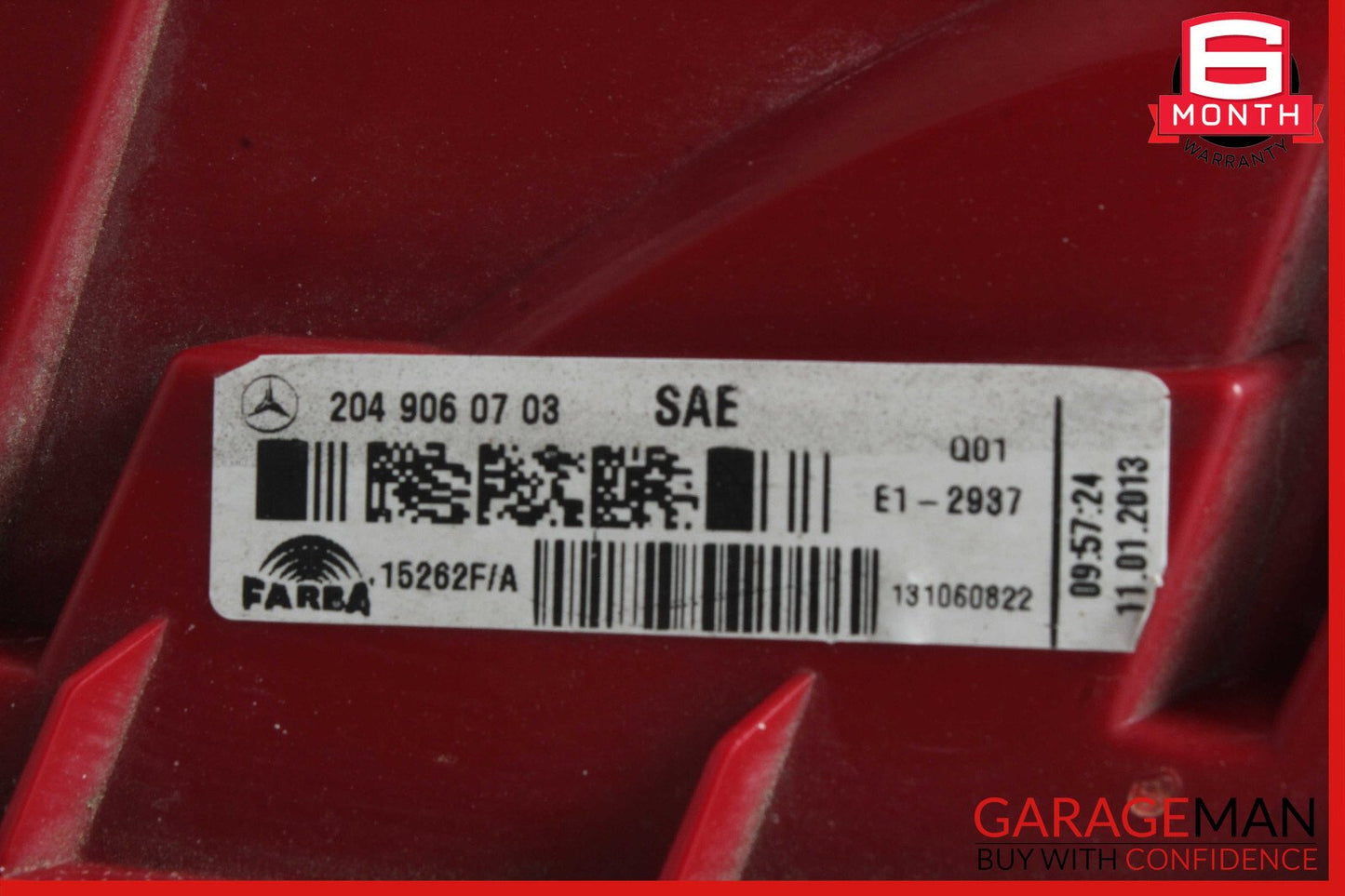 12-14 Mercedes W204 C250 C350 Tail Light Lamp LED Right Passenger Side OEM